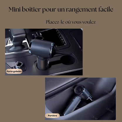 Aspirateur Voiture 4-en-1 – Puissant, Compact & Silencieux  – 98 000 PA