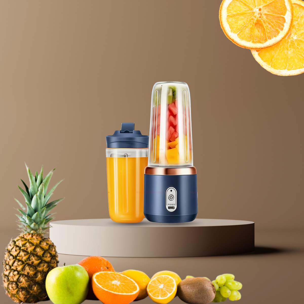 Mini Presse-Agrumes Portable – Mixeur de Jus Rechargeable