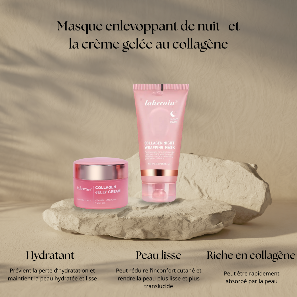 Masque de Nuit au Collagène – Hydratation Profonde & Élasticité Maximale