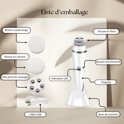 Kit de Nettoyage Visage Multifonction 4-en-1