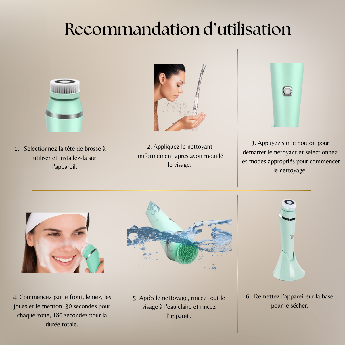 Kit de Nettoyage Visage Multifonction 4-en-1