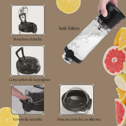 Blender Portable 600ml – Puissant, Compact et Rechargeable