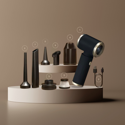 Aspirateur Voiture 4-en-1 – Puissant, Compact & Silencieux  – 98 000 PA